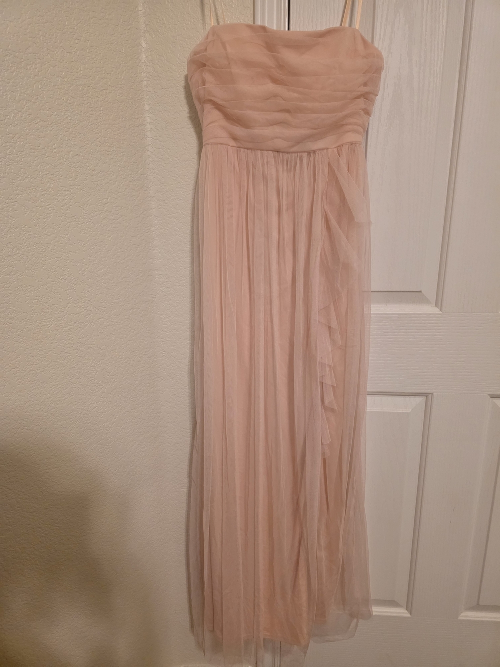 Jump Apparel Blush Pink Tulle Maxi Formal Dress Gown - Size 7/8 (NWT)